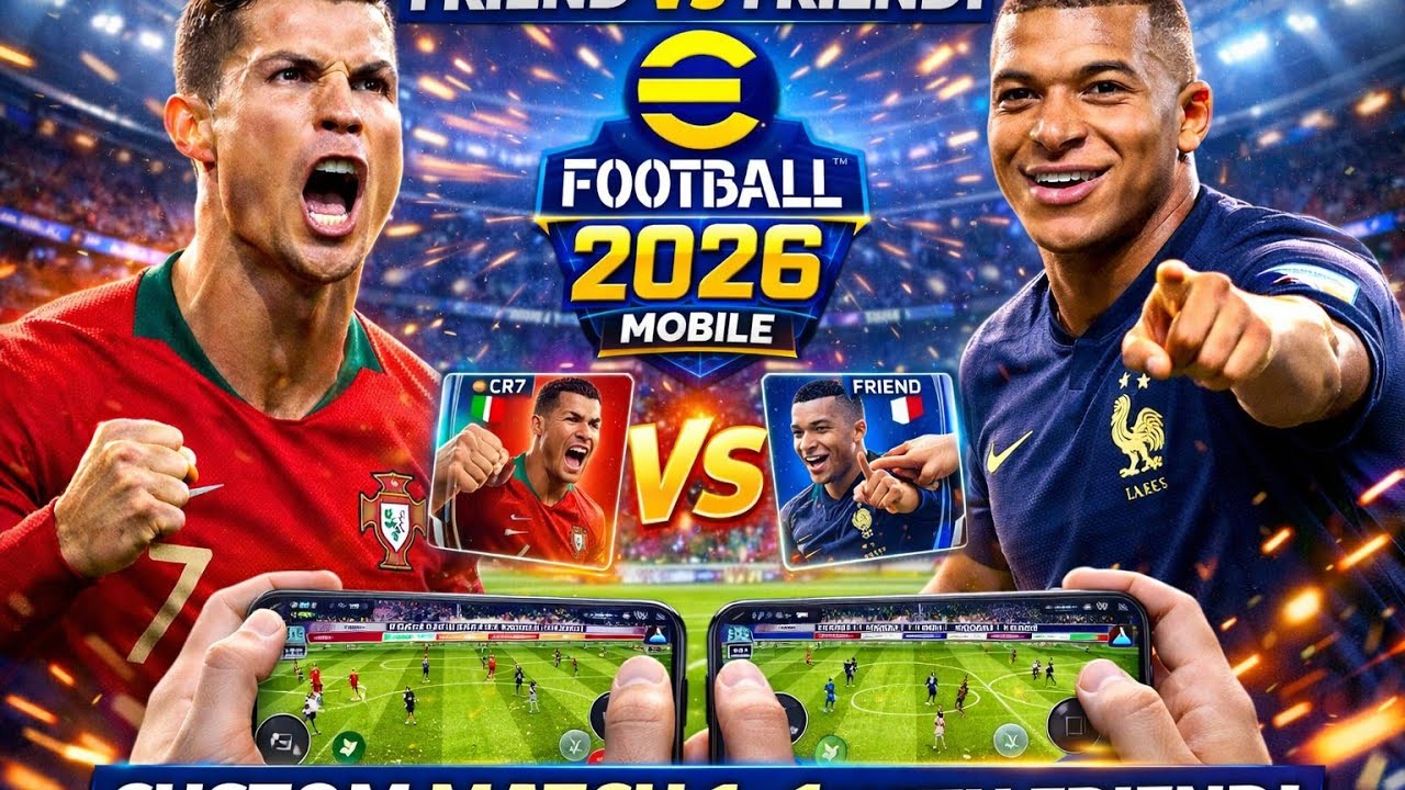 eFootball 2026 Mobile | Custom Match 1v1 With Friend 😱🔥