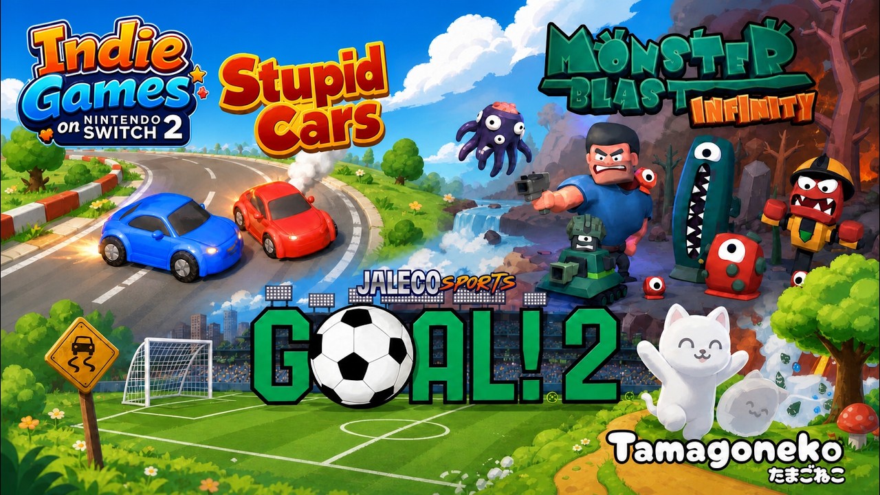 Stupid Cars - Goal! Two - Monster Blast Infinity - Tamagoneko - Indie on Nintendo Switch 2 Gameplay