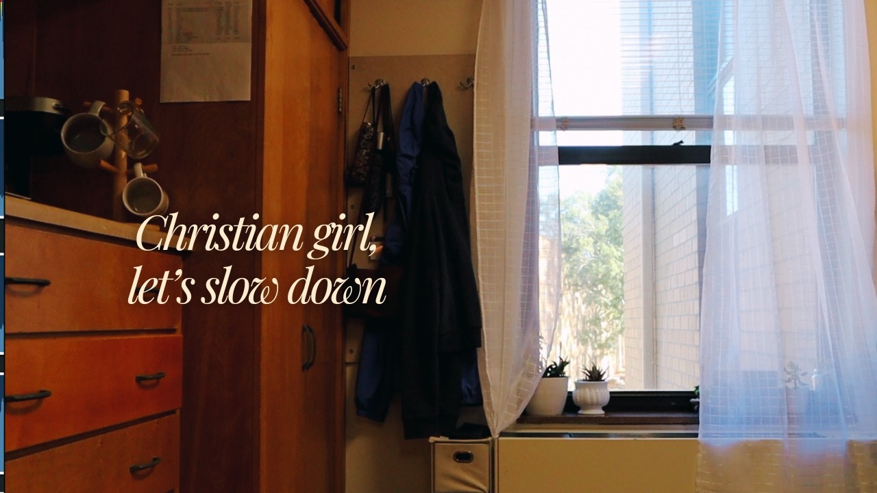 Time to slow down and focus on what really matters again as a christian girl