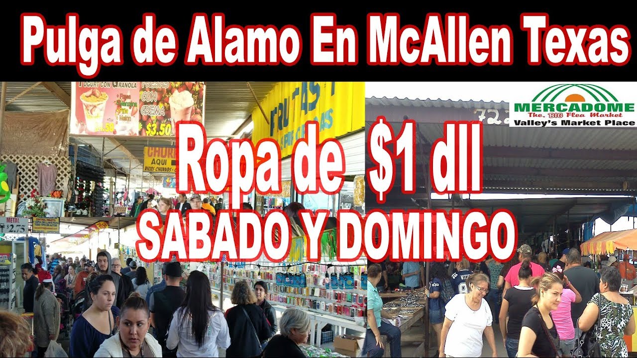 Ropa en $1dll en la Pulga de Alamo Texas, en Mcallen Flea Market