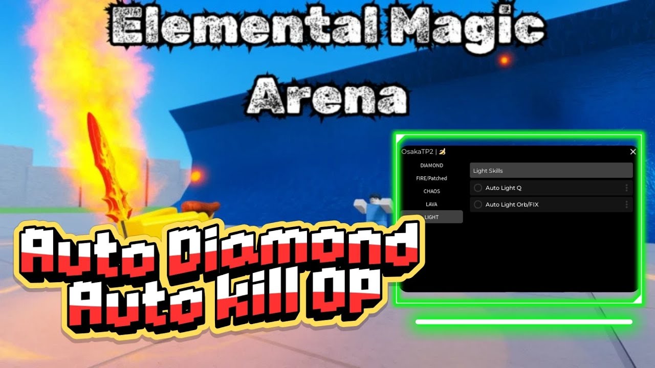 Elemental Magic Arena Script Inf Diamond Fast kill v1.2 BETA!!