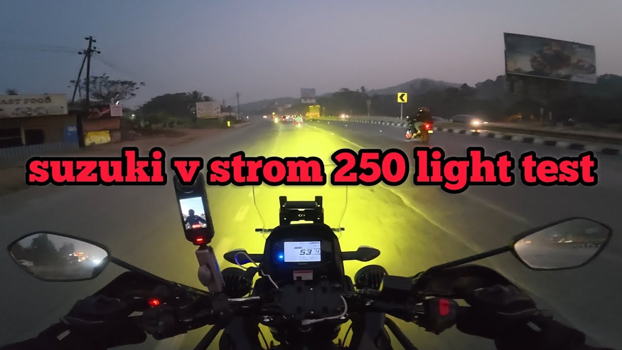 suzuki v strom 250 light test || #vstrom #motovlog 