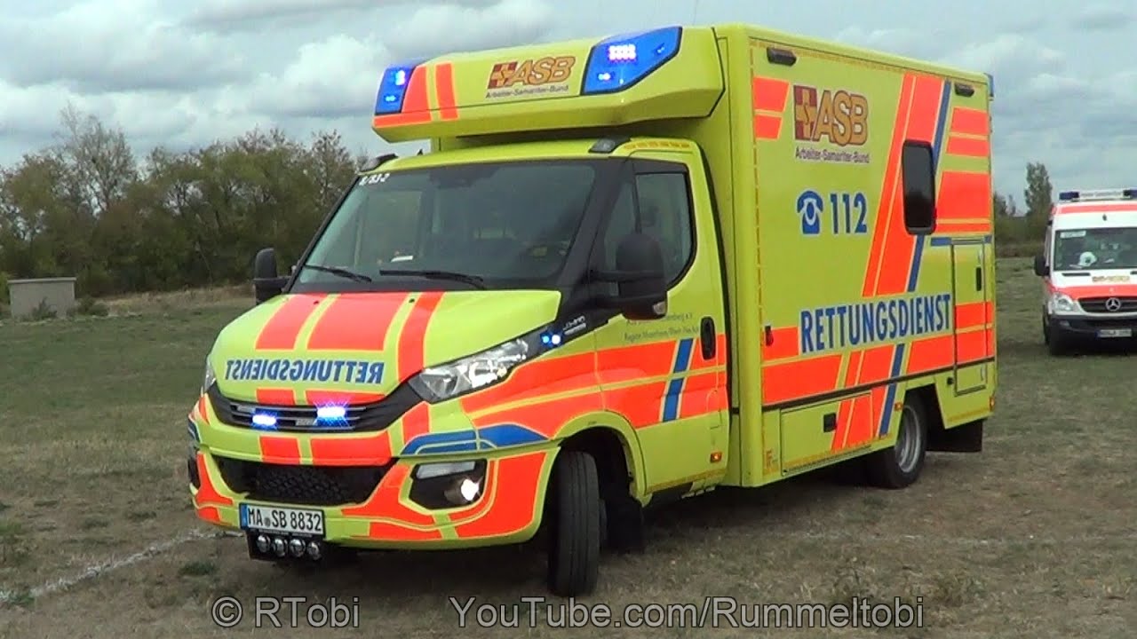 Mannheim ASB ambulance - light setup, exterior & interior - Iveco Daily/ Fahrtec [GER | 9.2018]