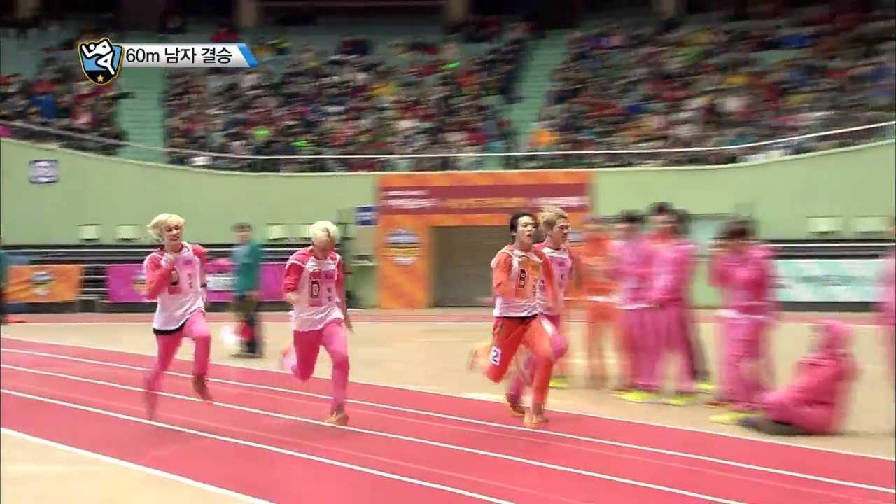 [HOT] 아이돌 스타 육상양궁풋살컬링 선수권대회 2부 K-Pop Star Championships - 60m 남자 결승전, BTOB 민혁 금메달! 20140131