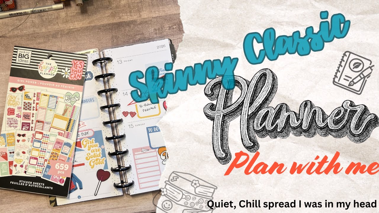 Skinny classic HP Plan with me - quick real time planning. 