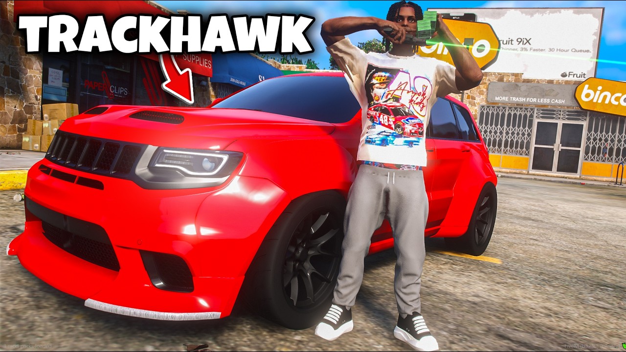 I got a TRACKHAWK and CAUGHT BODIES in GTA 5 RP..