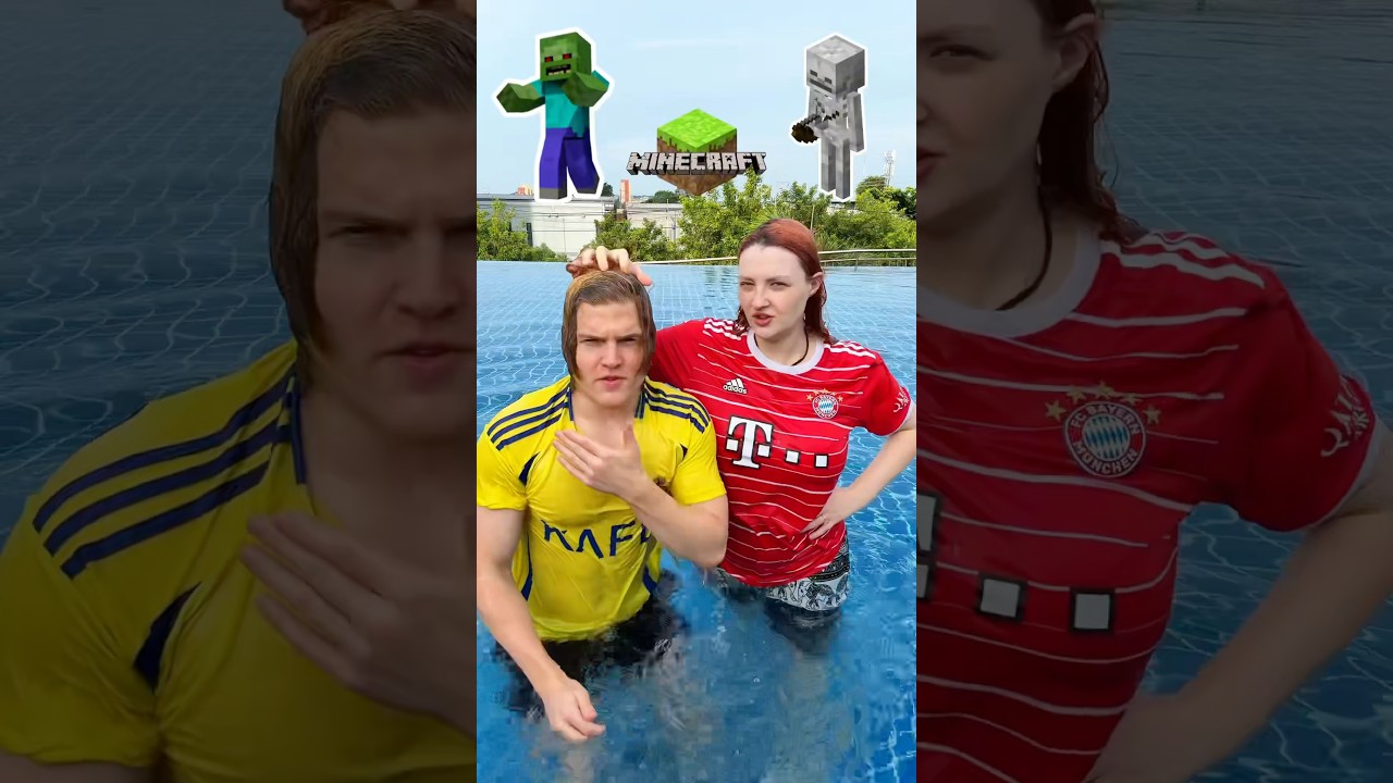 UNDERWATER CHALLENGE💦 | MINECRAFT VERSION🟩 | WHO YOUR FAVOURITE PERSONAGE?🌟#minecraft #challenge
