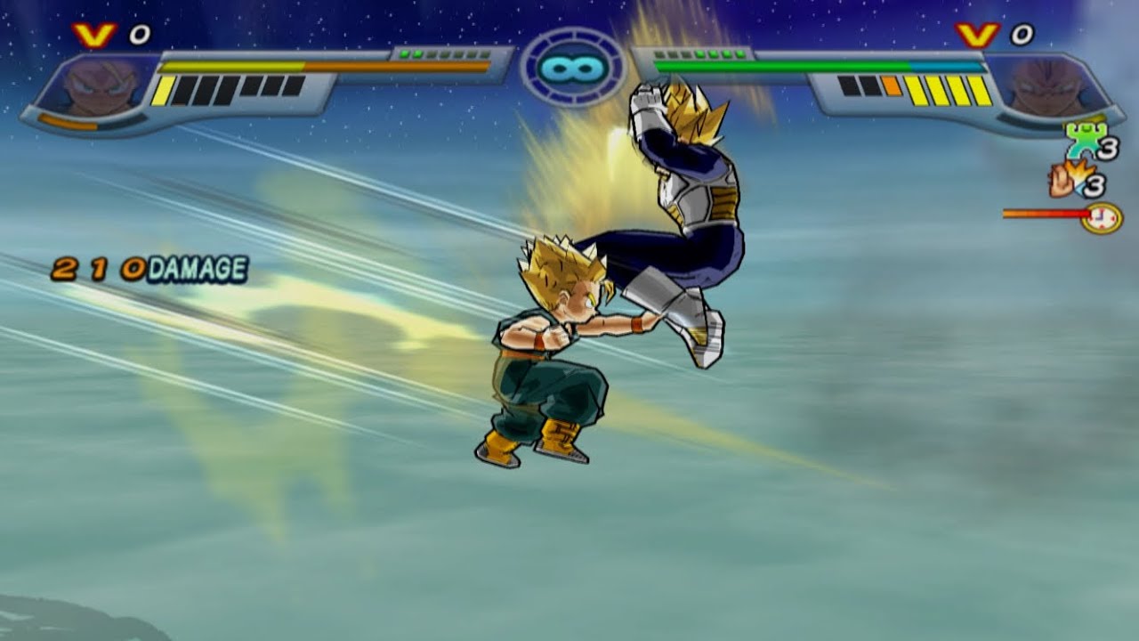 DBZ Infinite World - Kid Trunks vs Vegeta