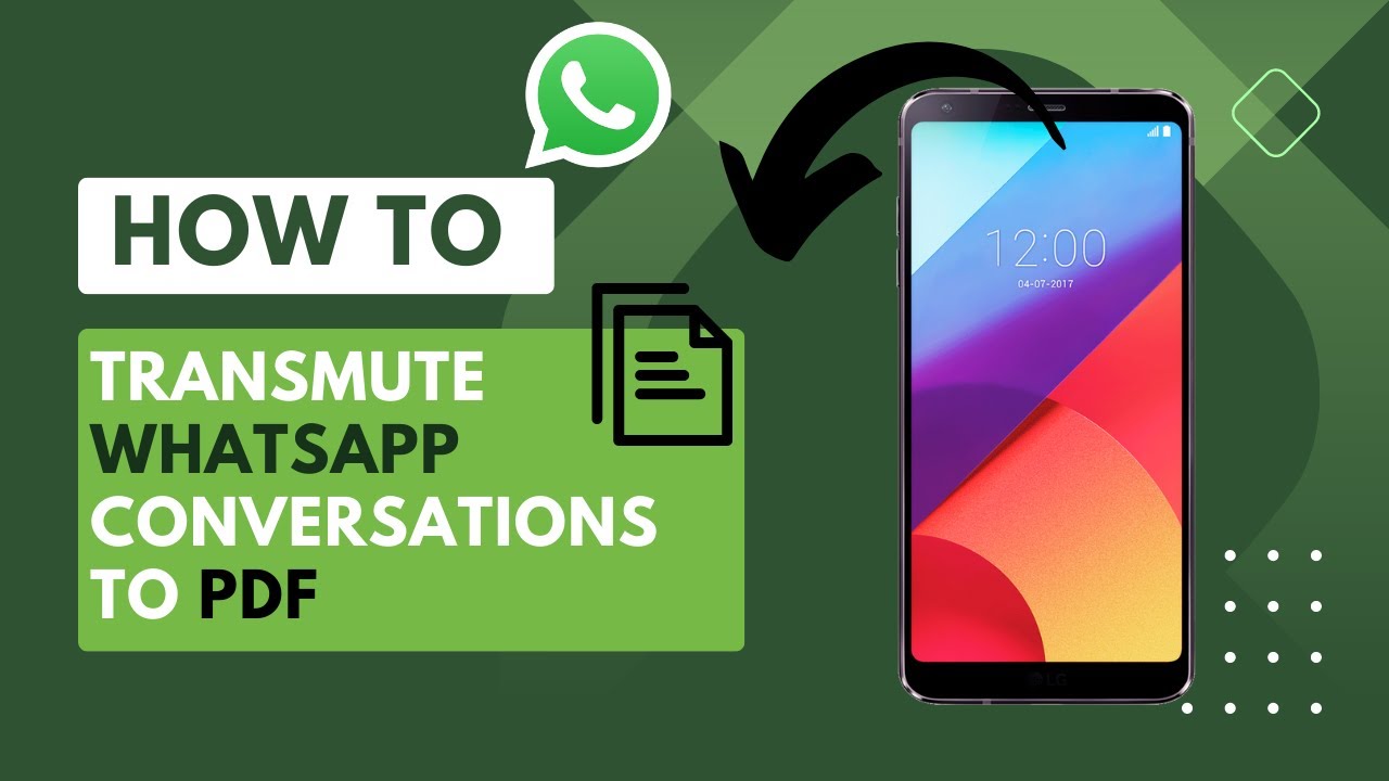 Как конвертировать чаты WhatsApp в PDF