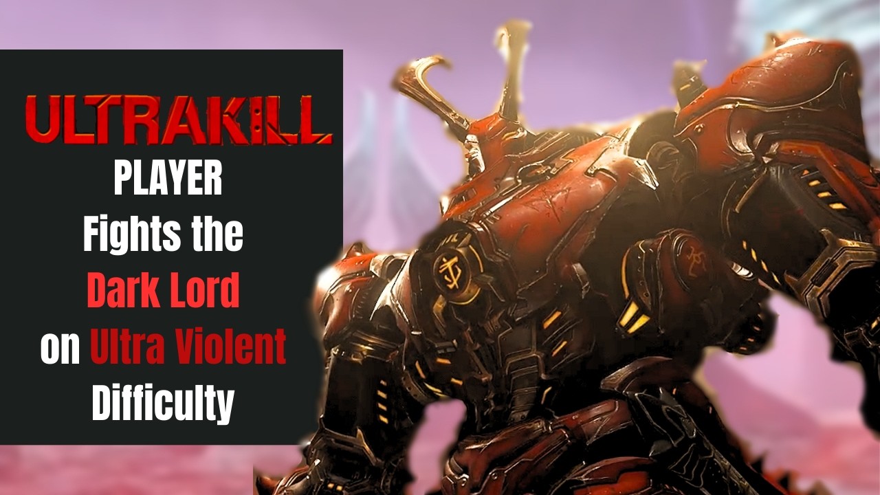 ULTRAKILL player fights the DARK LORD from doom eternal