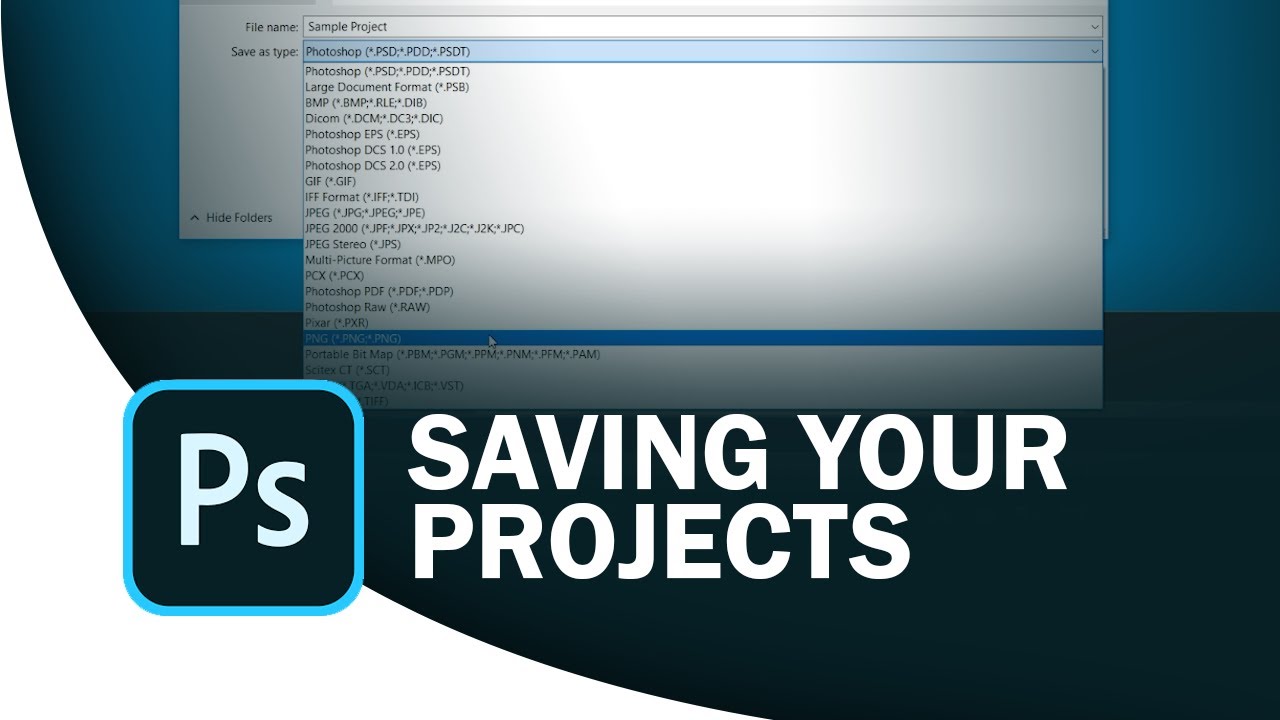 Saving Projects In Photoshop (2020)