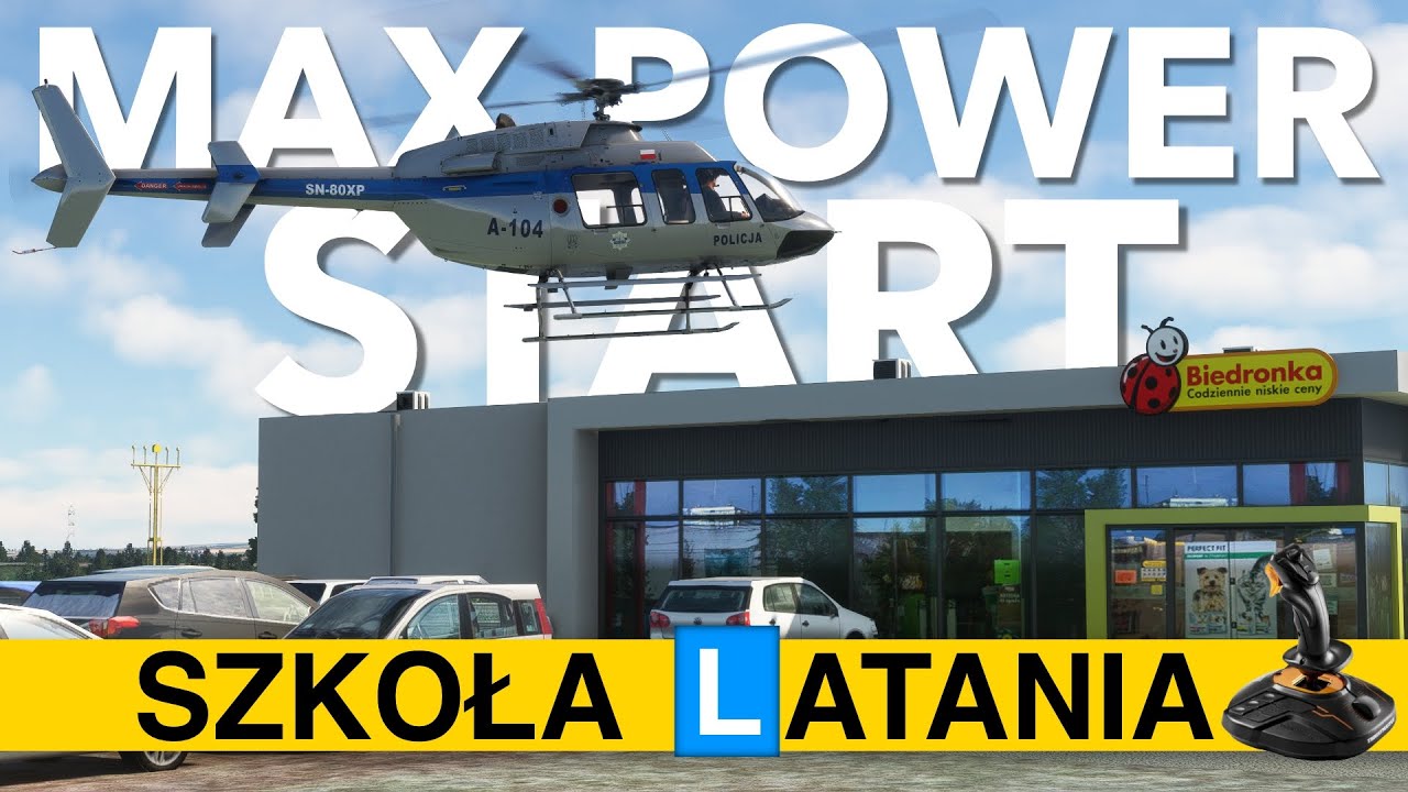 Start z maksymalną mocą silnika #10 Szkoła latania śmigłowcem w DCS World, X-Plane 12, MSFS