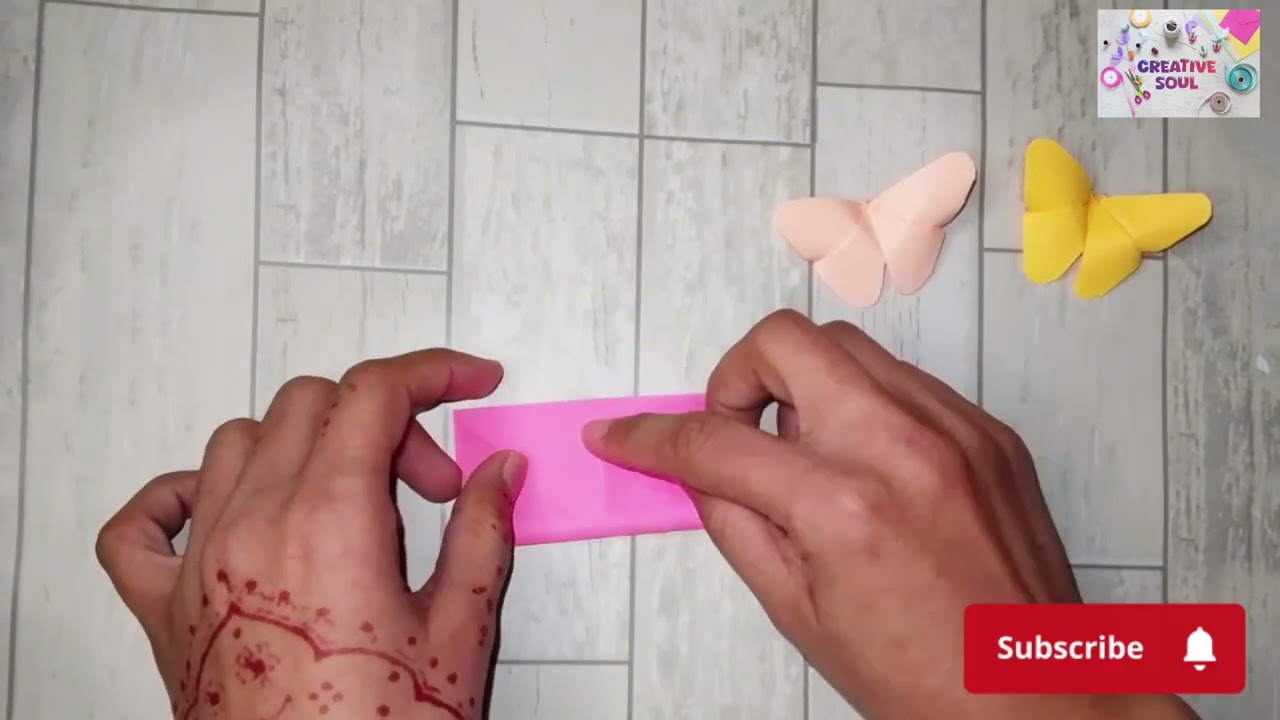 How to make paper butterfly | Origami butterfly tutorial step by step | DIY butterfly paper craft 