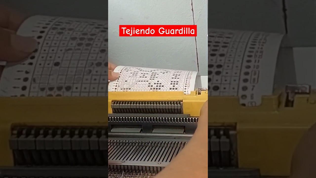 Tarjeta en máquina de tejer SINGER. #tejer #jersey #tejidoamaquina #emprendimiento