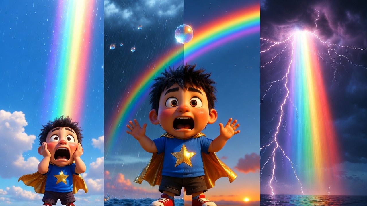 4 AMAZING Science Secrets! ☁️🌧️🌈⚡ Sky Blue + Rain + Rainbow + Thunder Explained! | Did You Know?