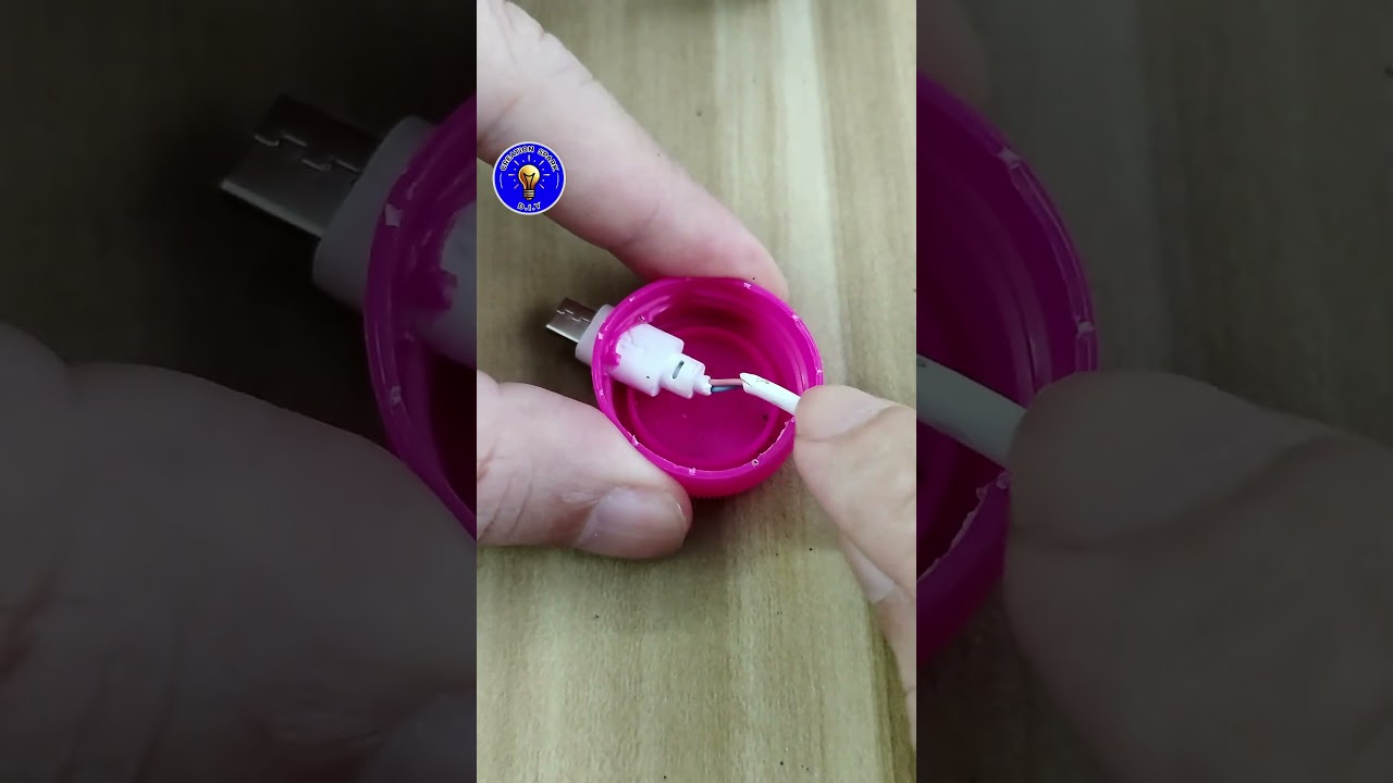 This Bottle Cap Trick Will Save Your Charger #diy #tips