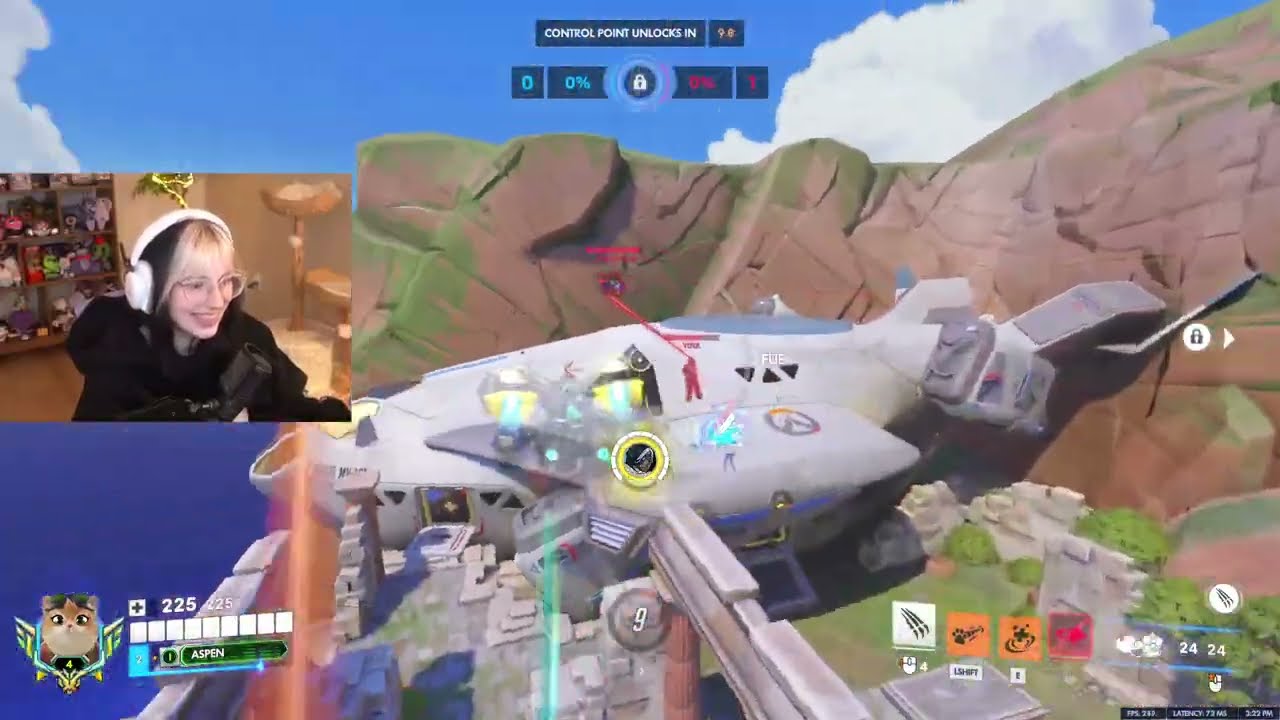 Безумный кот с реактивным ранцем! Геймплей ASPEN Overwatch 1 сезона.