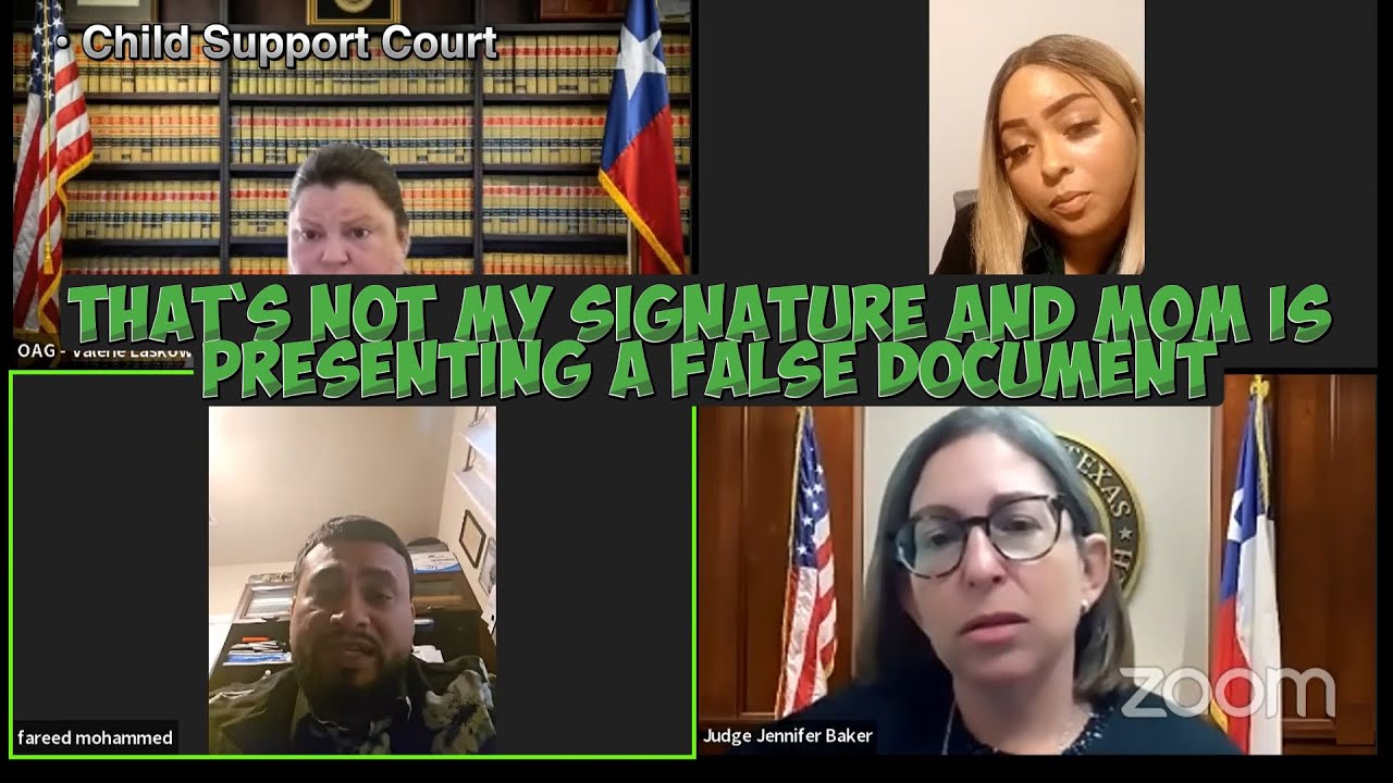 That`s Not My Signature and Mom Is Presenting a False Document