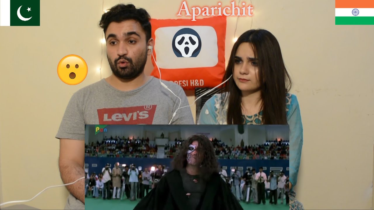 Pakistani reaction to Aparichit (Anniyan) Stadium Speech & Police caught him | Desi H&D Reacts