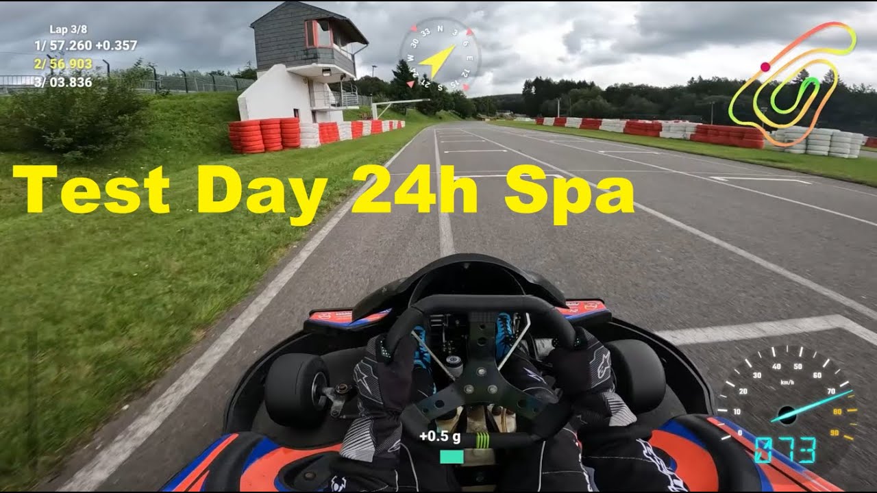 24h Karting Francorchamps - Test Day Twin - pb 56'9