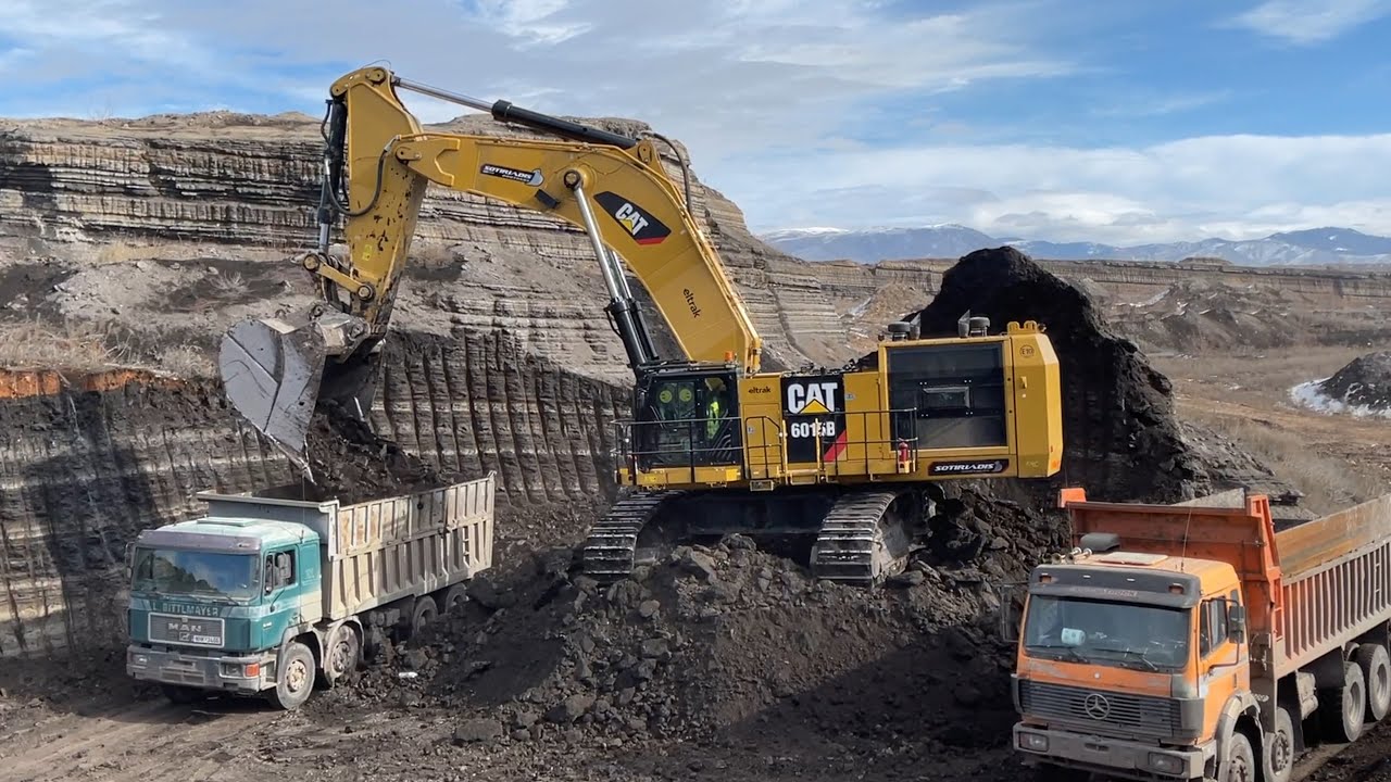 Caterpillar 6015B Loading Trucks With Two Passes - Sotiriadis Mining Works