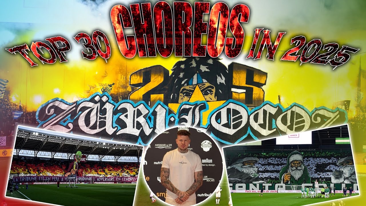 TOP 30 CHOREOS 2025 WITH @dewinterthurer | Swiss.Ultras.Tradition