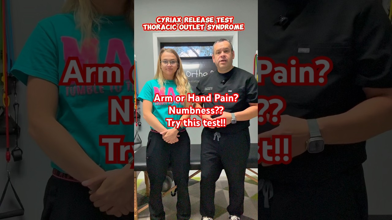 💥Cyriax Release Test 💥 Do you have arm or hand pain/numbness❓