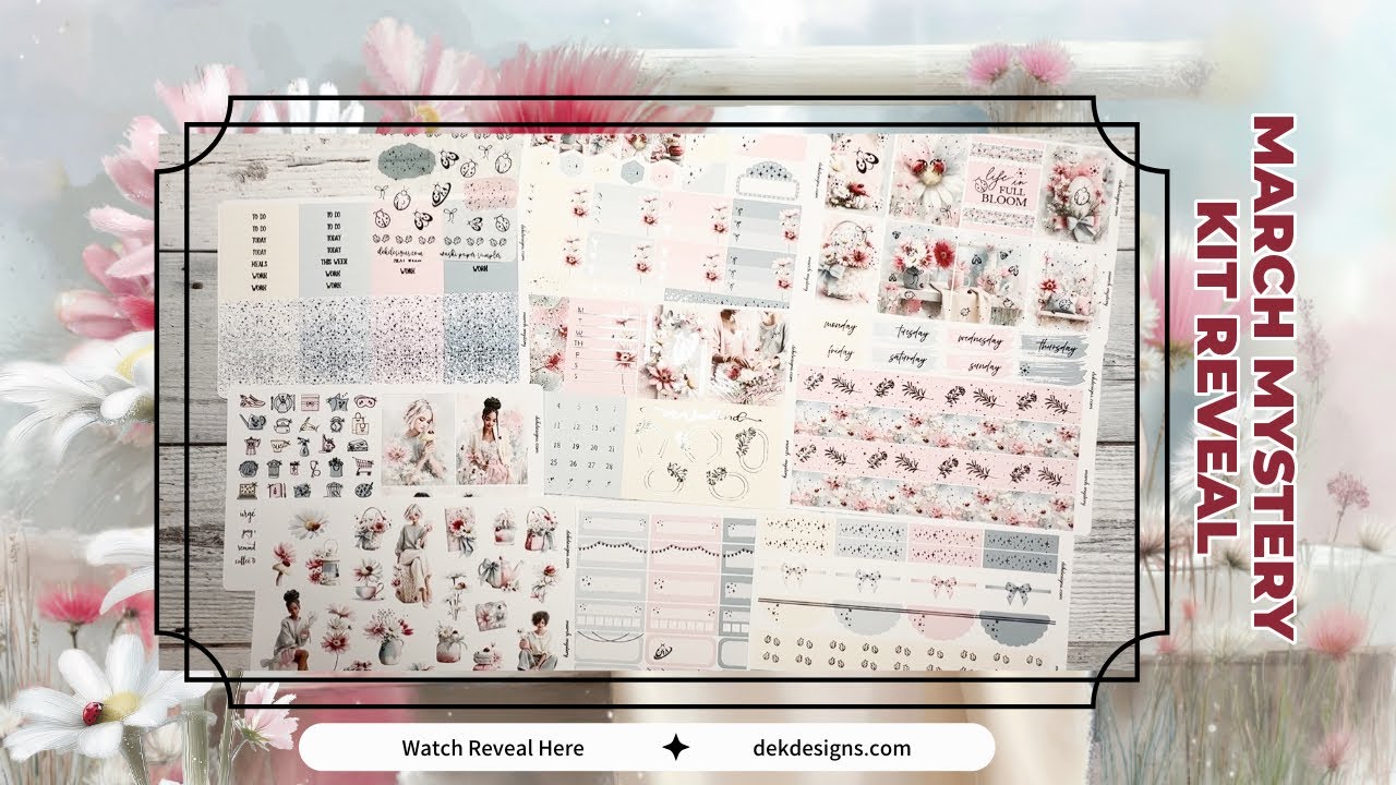 March Mystery Sticker Kit Reveal 2026 - Planner and Journal Stickers 