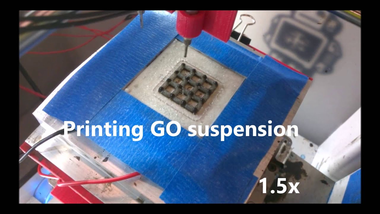 3D printing of graphene aerogel