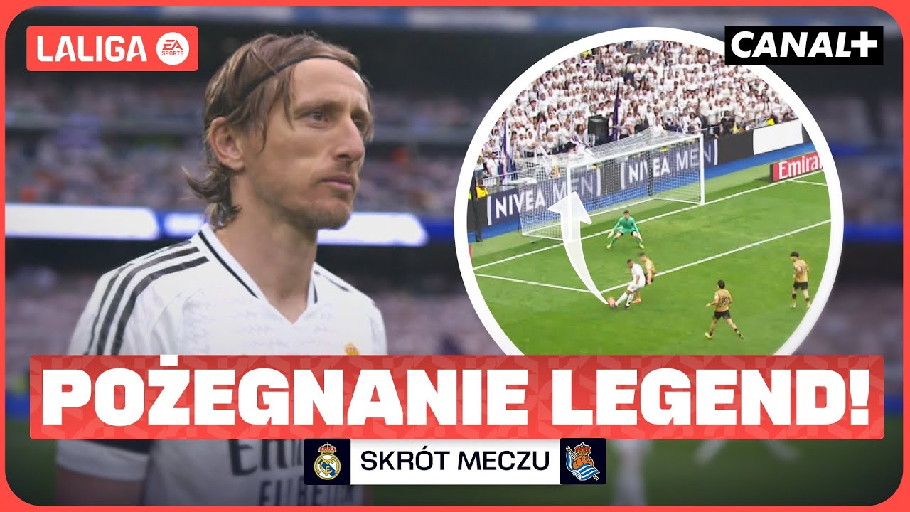 OSTATNI MECZ MODRICIA I ANCELOTTIEGO! ZŁOTY BUT BLISKO MBAPPE! REAL MADRYT - SOCIEDAD, SKRÓT MECZU