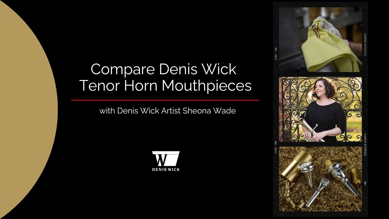 Listen, Compare, Learn: Denis Wick Tenor Horn Mutes: Aluminum vs Wooden Straight Mutes