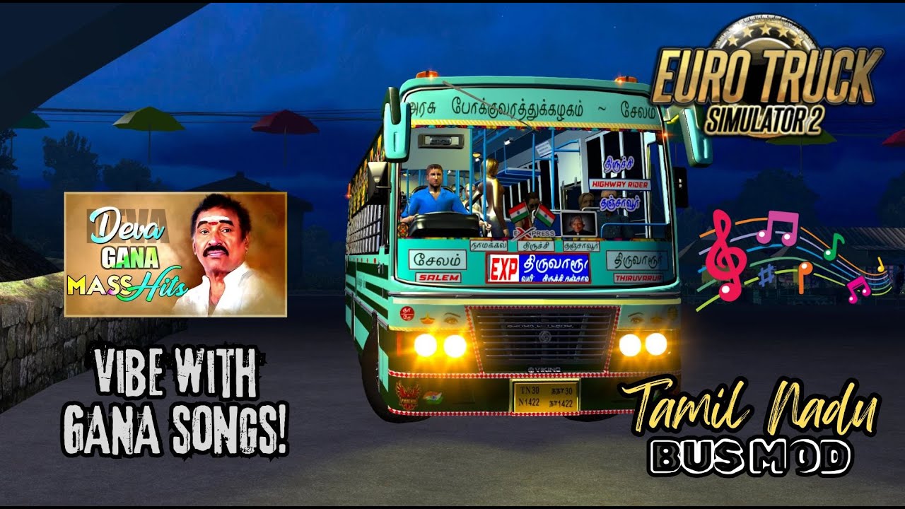 சேலம் ⇆ திருவாரூர் | கானா பாடல்கள் | TNSTC BUS MOD | ETS2