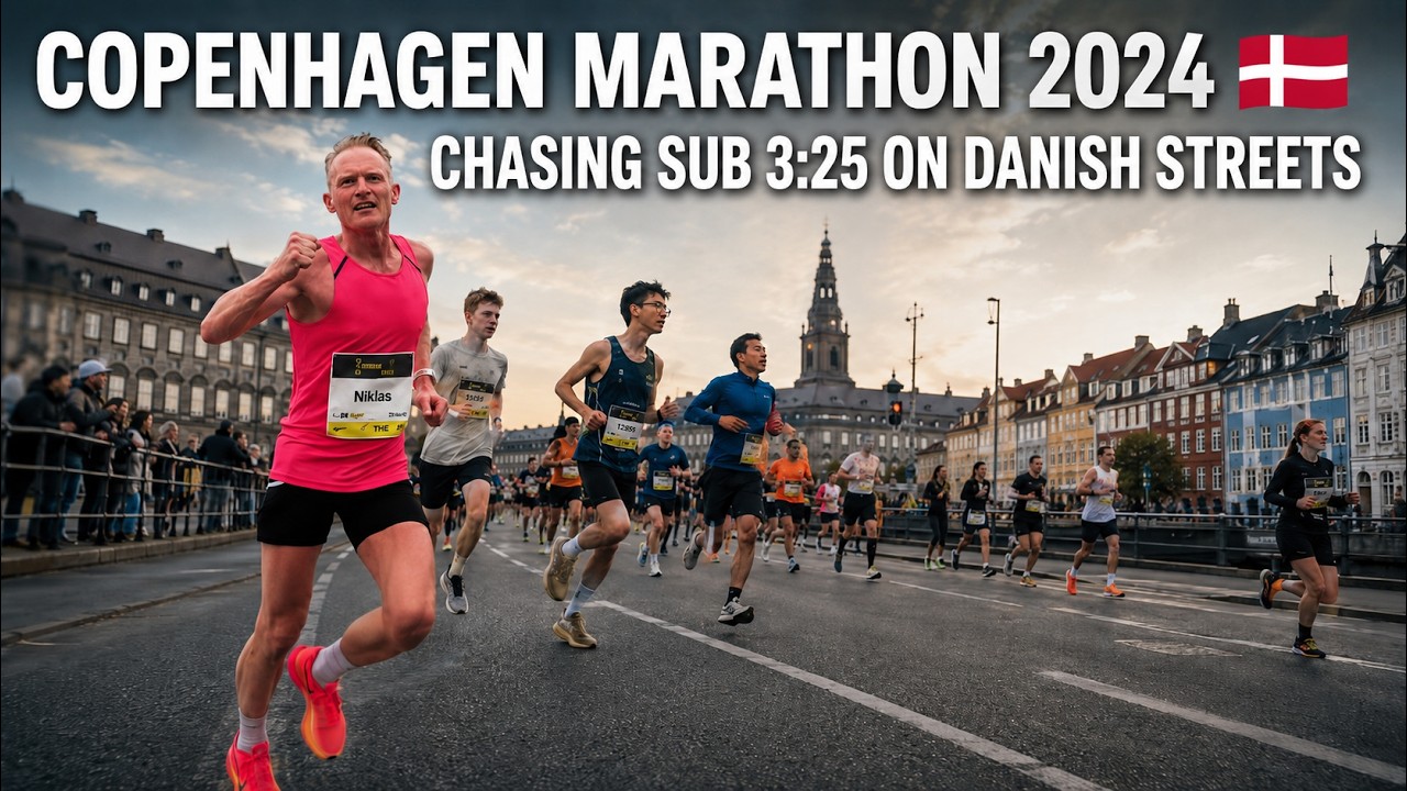 COPENHAGEN MARATHON 2024 - CHASING SUB 3:25 ON DANISH STREETS | 4K