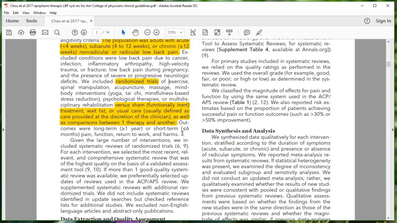 How to read a research review article