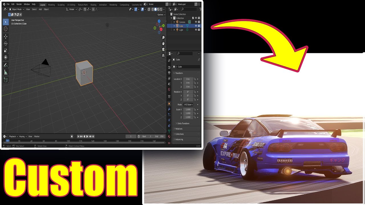 How To Make A Custom Map In CarX Drift Racing Online! | Blender Tutorial