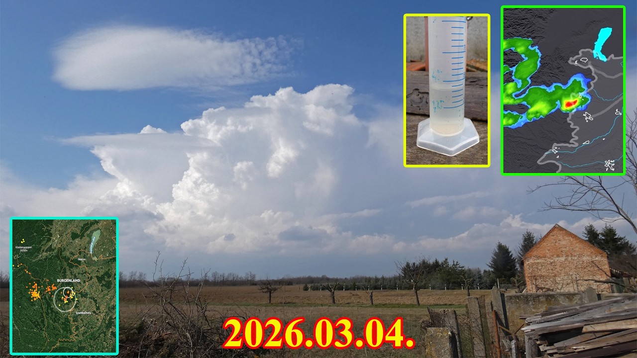 │2026.03.04.│Első zivatar⛈️/ 1️First #thunderstorm│⛈️⚡️💧☔️ 🇭🇺