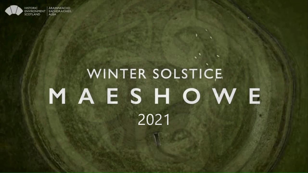 Winter Solstice live stream from Maeshowe. 2021.