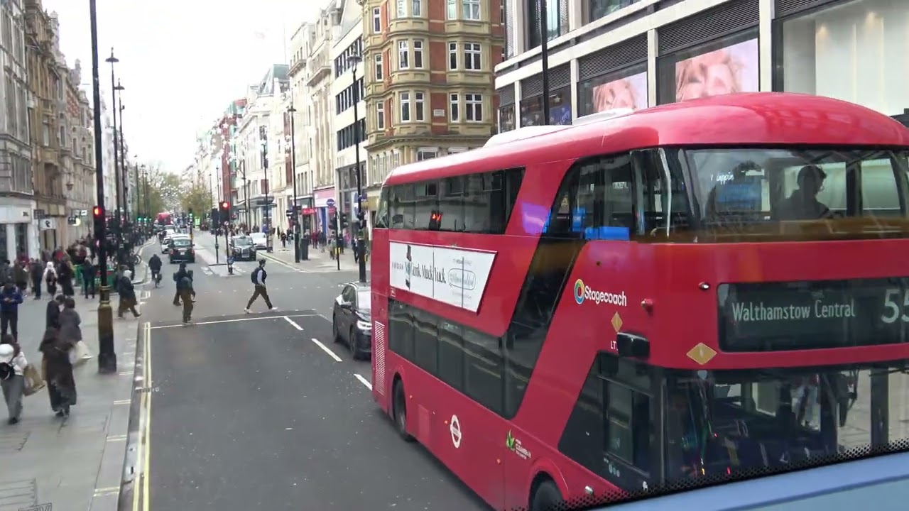 Bus ride: Oxford Street, London 