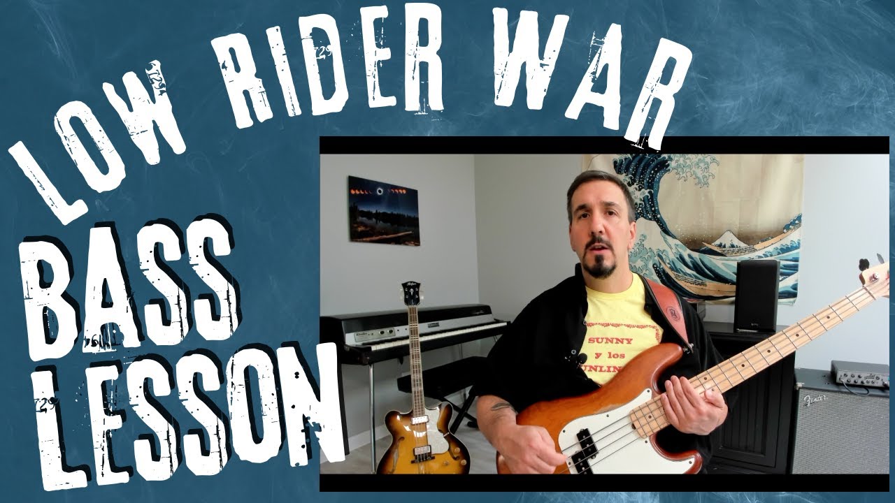 War - Low Rider Bass Cover - Bass Lesson - How to Play Low Rider