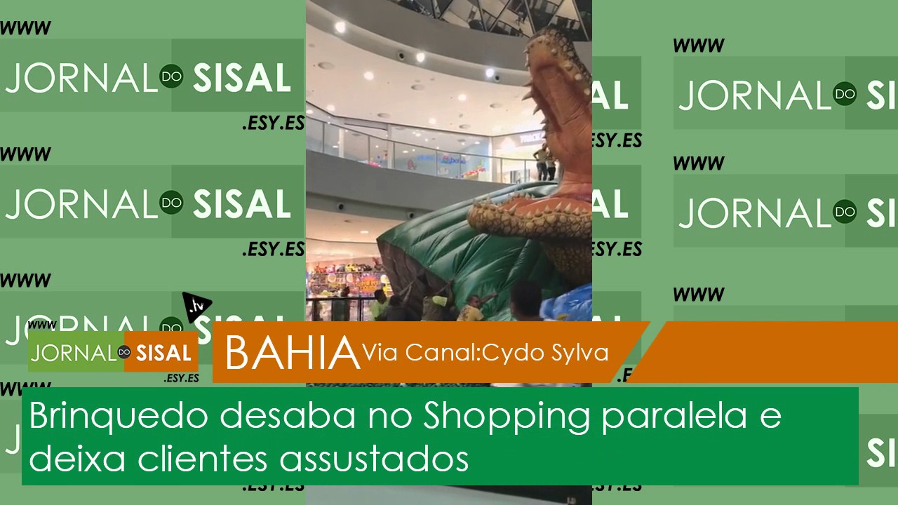 Brinquedo desaba no Shopping paralela e deixa clientes assustados
