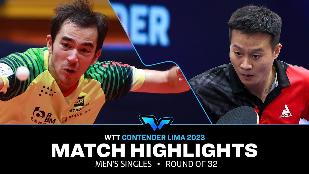 Hugo Calderano vs Yang Wang | MS R32 | WTT Contender Lima 2023