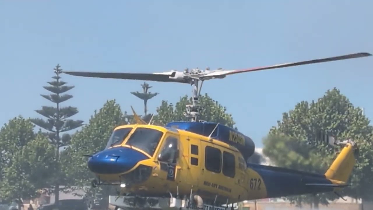 Helicopter filling up Rockingham 2025