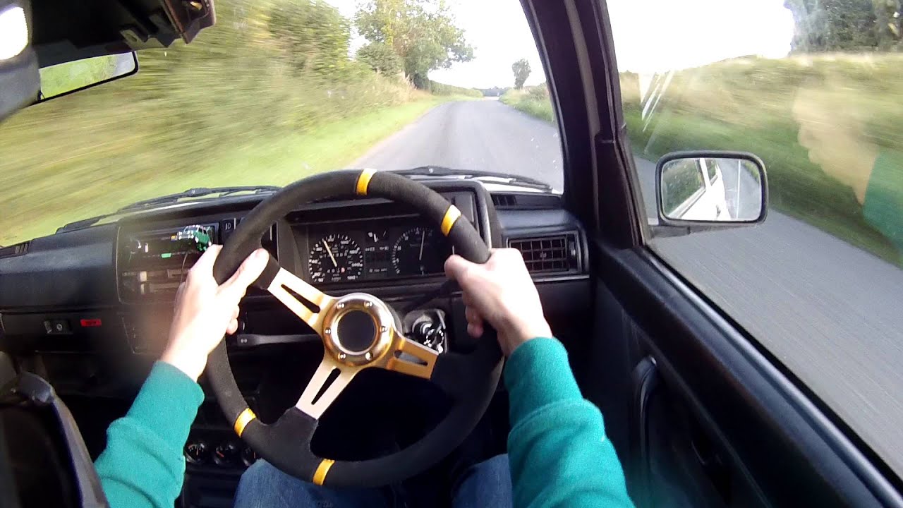 MK2 Golf GTi POV Country Lane Fast Road Drive