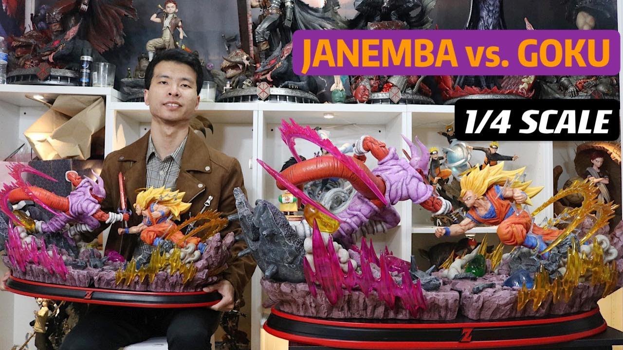 UNBOXING HUGE GOKU vs. JANEMBA 1/4 SCALE STATUE FROM DBZ BY DYNAMIC STUDIO.