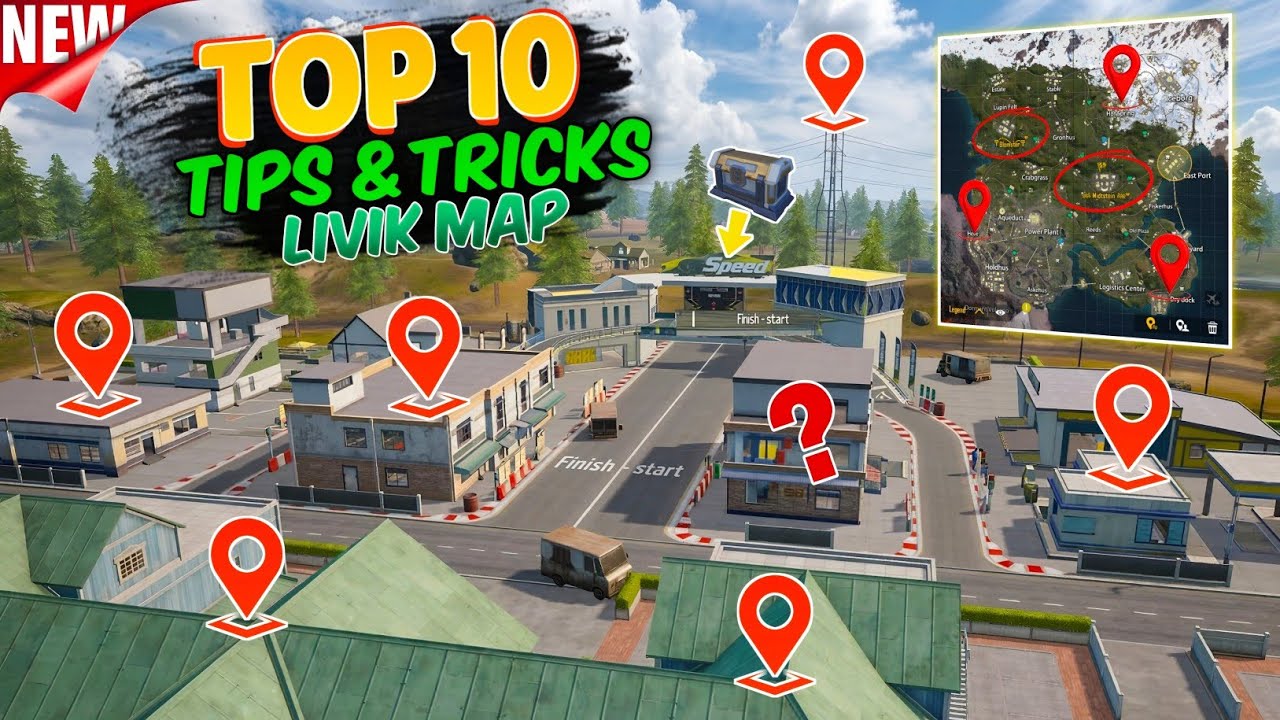 🔥Top 10 Livik Map 4.3 Update Secret Tips And Tricks | All Features & Hidden Location Explain
