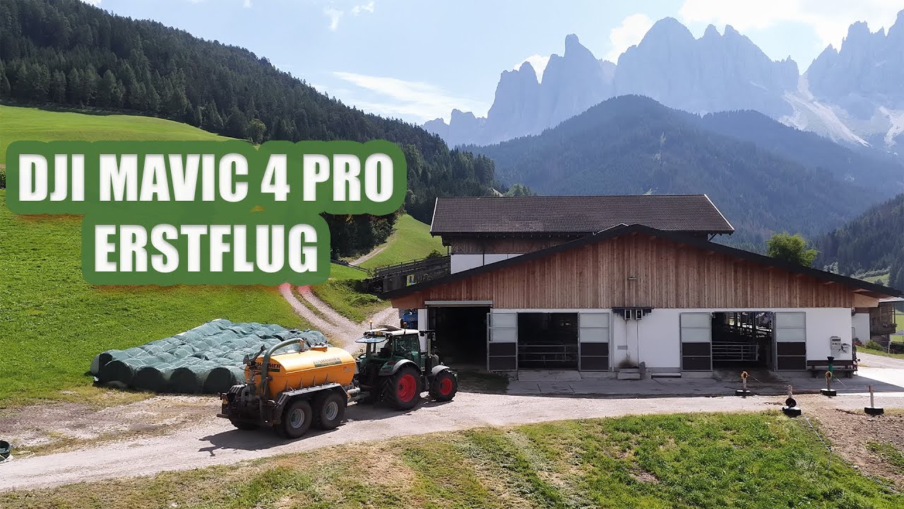 DJI Mavic 4 Pro – Traumkulisse Geislerspitzen | Fendt 312 & Zunhammer K70 U in Aktion