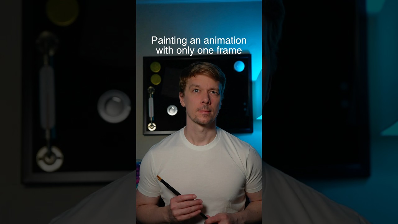 An animation with only one frame?? #art #painting