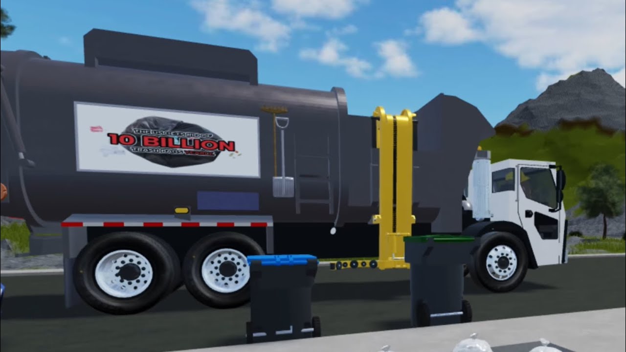 Roblox collect garbage for fun picking up yard waste + trash