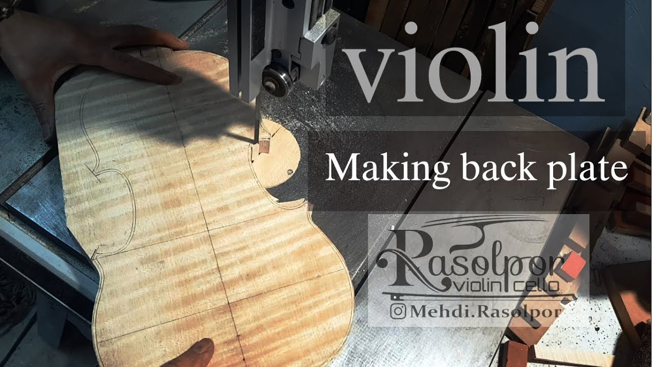 making violin .making the back plate violin.(ساخت ویولن) #violin #art