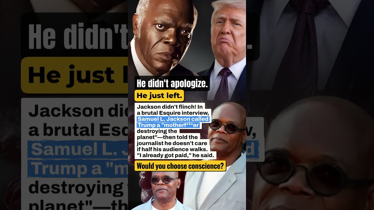 JACKSON WALKS: Actor Chooses Conscience Over Silence #SamuelLJackson #Trump